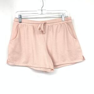 Lucky Brand Tie Dye Tank Tee + Short Set Womens Sz S Pink Graphic Logo Casual